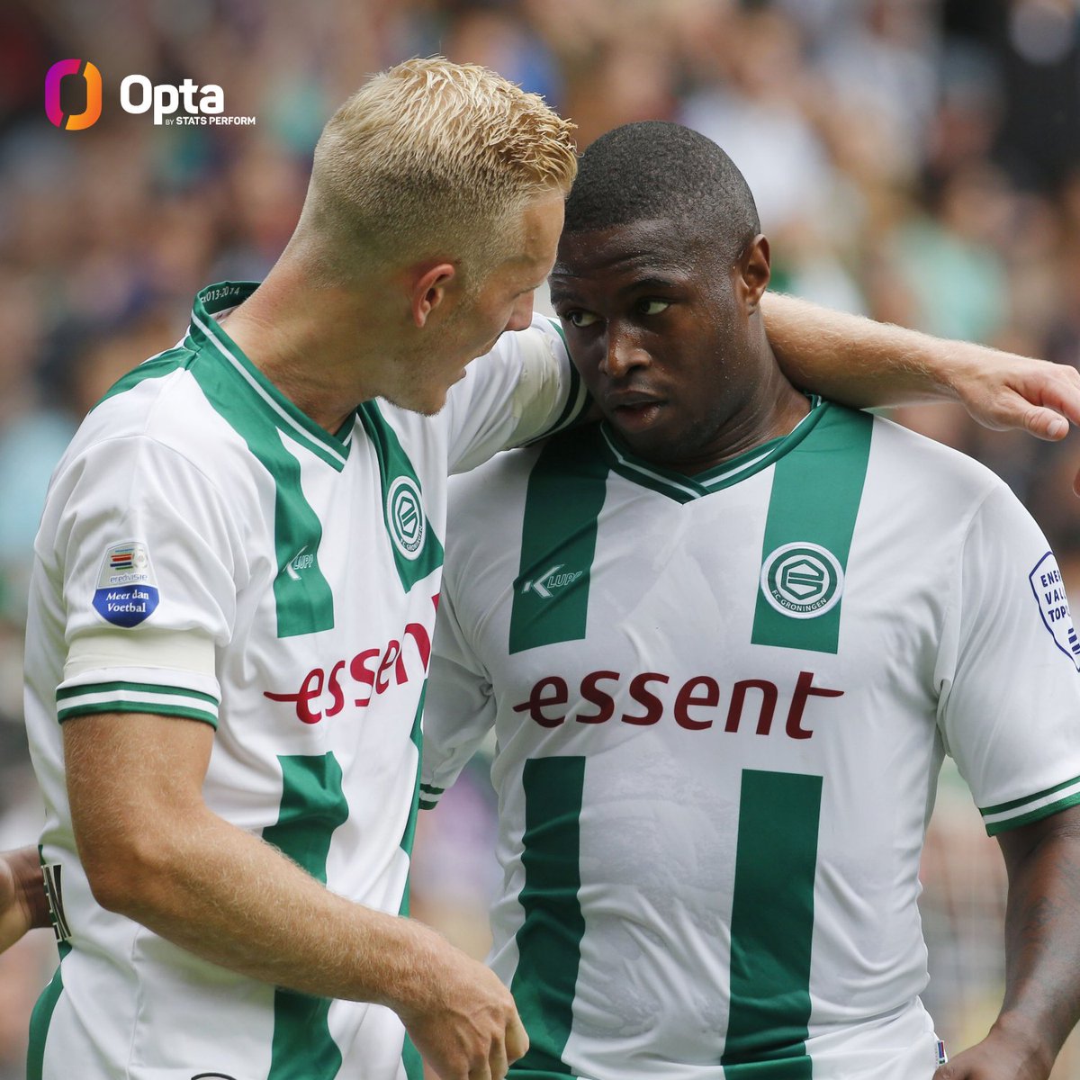 3 - Brynjólfur Willumsson is the first FC Groningen player to score three goals in his first three Eredivisie games of the season since Género Zeefuik in 2013-14 (also 3). Start.