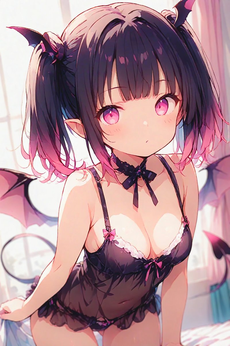 皆様おつかれさまです❣
今日は未海ちゃんにサキュバスコスさせてみました‼

「イタズラしちゃうぞ💕」