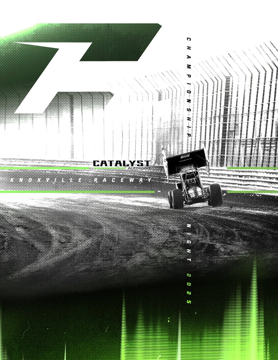 Catalyst Autosport (@catalystauto99) on Twitter photo For the final time in 2025 it’s RACEDAY <a href="/knoxvilleraces/">Knoxville Raceway</a> for Season Championship Night 🏁
📍Sprint Car Capital of the World
⏰ 7:00pm
📺 Live on <a href="/dirtvision/">DIRTVision</a> For the final time in 2025 it’s RACEDAY <a href="/knoxvilleraces/">Knoxville Raceway</a> for Season Championship Night 🏁
📍Sprint Car Capital of the World
⏰ 7:00pm
📺 Live on <a href="/dirtvision/">DIRTVision</a>