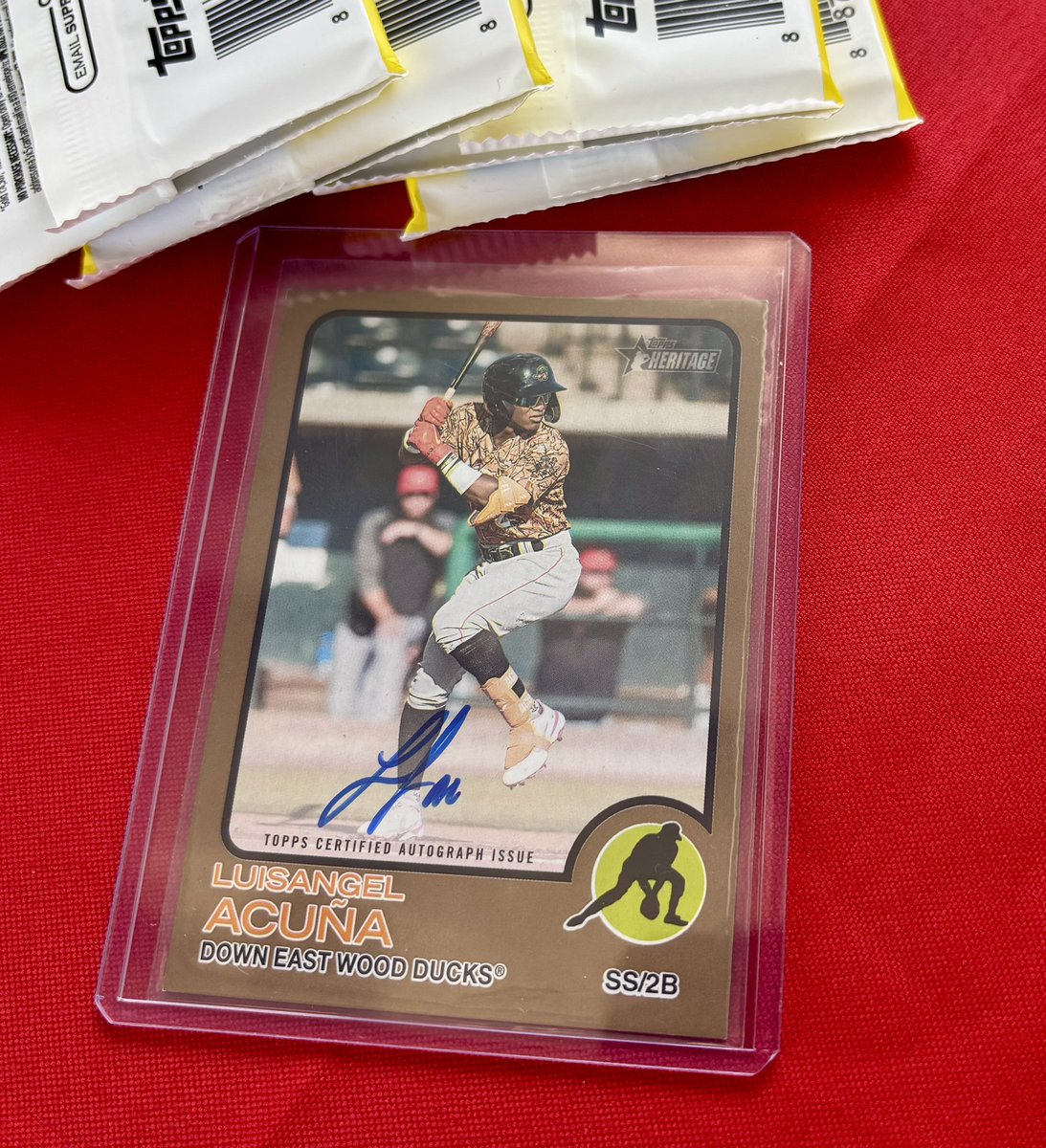 Scott Greene (@scotty_ballgame) on Twitter photo #BallparkRips
2022 Topps Heritage Minor League Luisangel Acuña auto /25!
<a href="/413cardshow/">THE 413 CARD SHOW</a> <a href="/GoYardGoats/">Hartford Yard Goats</a> #NoGoatsNoGlory #BallparkRips
2022 Topps Heritage Minor League Luisangel Acuña auto /25!
<a href="/413cardshow/">THE 413 CARD SHOW</a> <a href="/GoYardGoats/">Hartford Yard Goats</a> #NoGoatsNoGlory