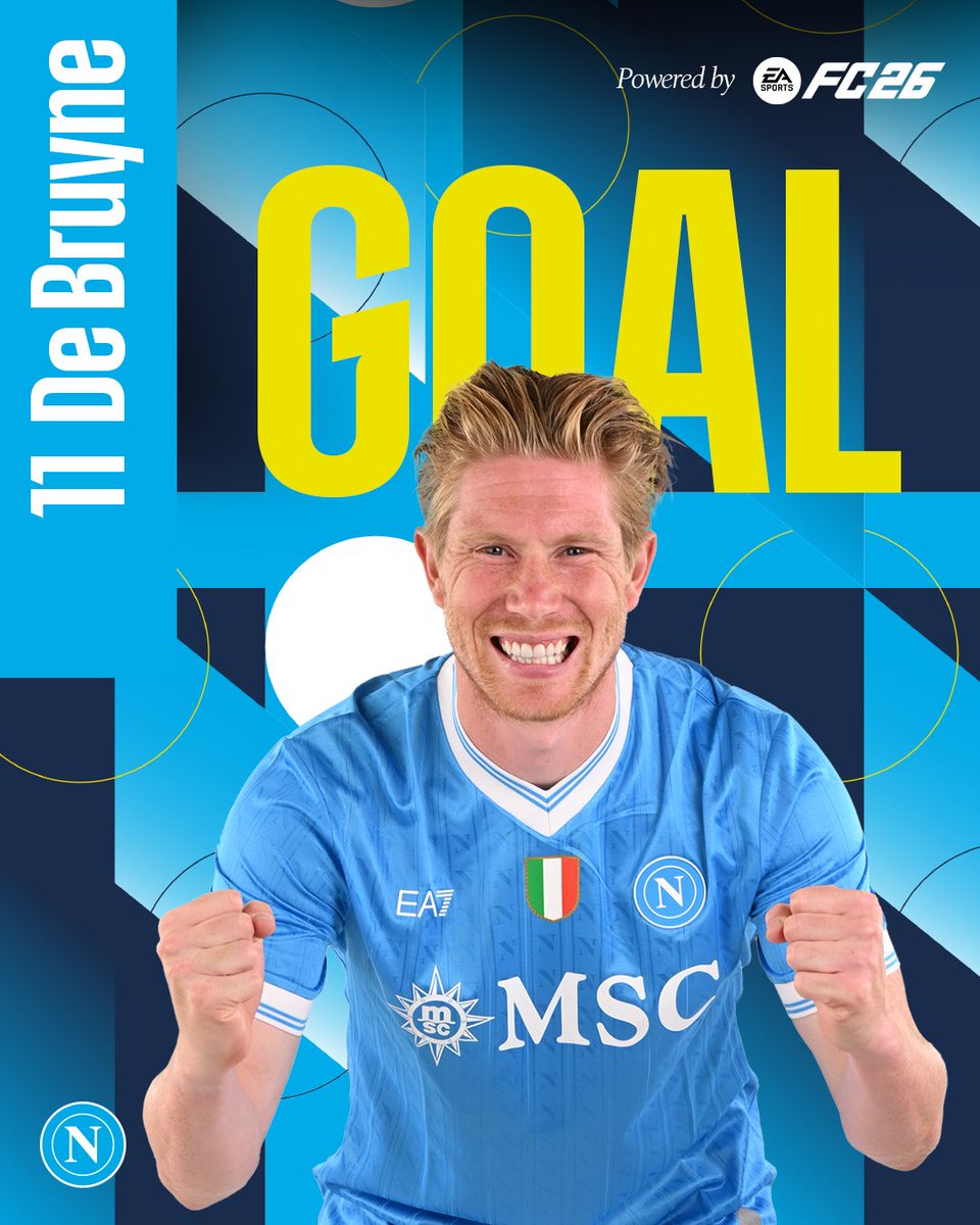 GOOOOAL!
Direttamente su punizione: segna per la prima volta in maglia azzurra KEEVIIN DE BRUUUYYYNEEE! 🫶💙

#SassuoloNapoli 0-2