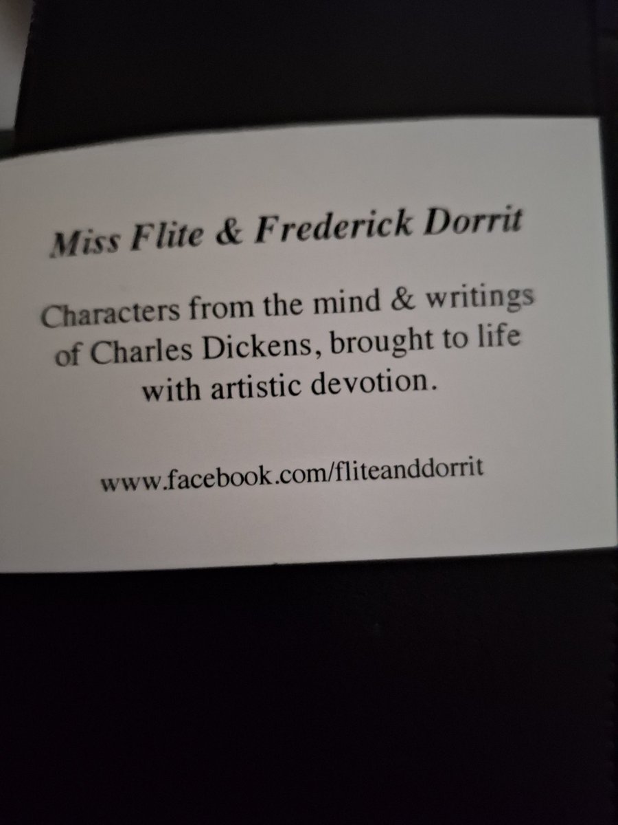 Wonderful to be joined on the walk by Miss Flite and Mr Dorrit.