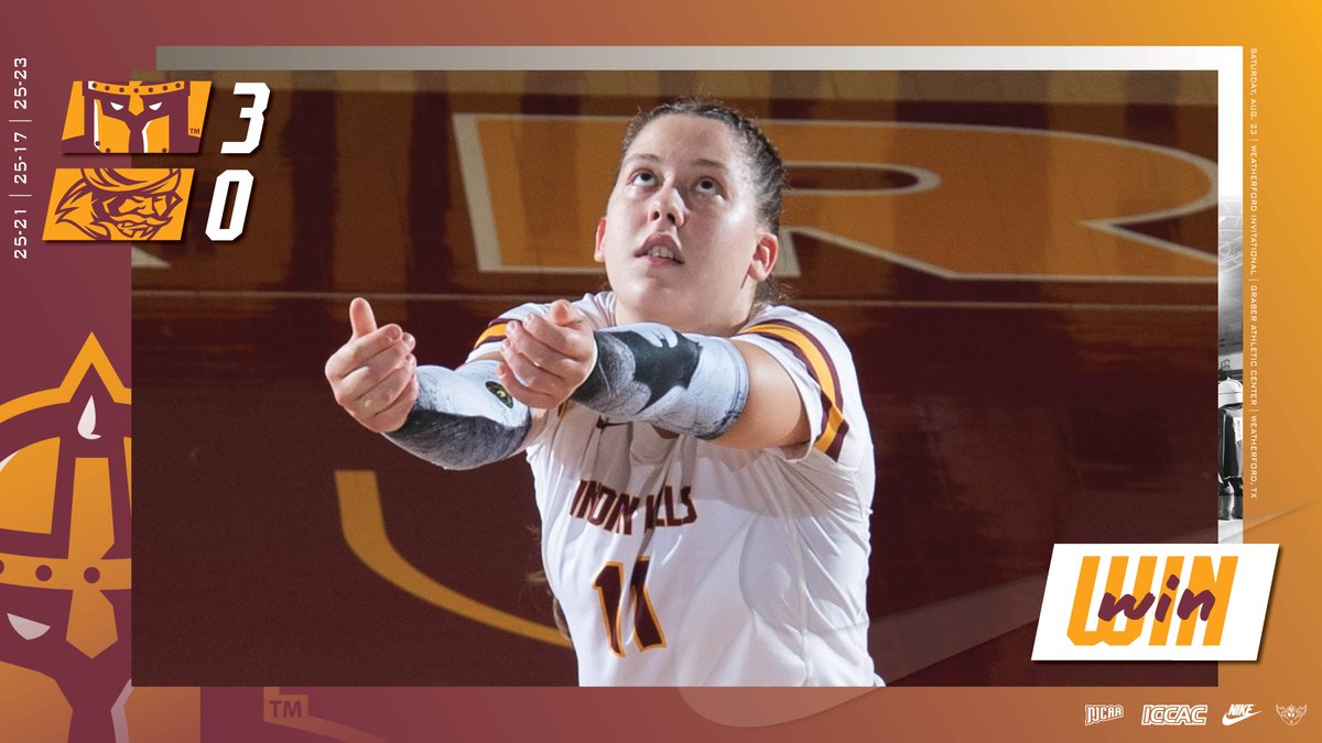 IHCC Athletics (@ihccathletics) on Twitter photo WARRIORS GET IN THE WIN COLUMN – Indian Hills Volleyball salvaged the final of four games this weekend in Weatherford, TX as the Warriors took a straight-set victory over No. 18 <a href="/GoConqsVB/">Conquistador Volleyball</a> this afternoon at Graber Gymnasium at the <a href="/WCCoyotes/">WC Coyote Athletics</a> Invitational, 25-21, 25-17, 25-23. WARRIORS GET IN THE WIN COLUMN – Indian Hills Volleyball salvaged the final of four games this weekend in Weatherford, TX as the Warriors took a straight-set victory over No. 18 <a href="/GoConqsVB/">Conquistador Volleyball</a> this afternoon at Graber Gymnasium at the <a href="/WCCoyotes/">WC Coyote Athletics</a> Invitational, 25-21, 25-17, 25-23.