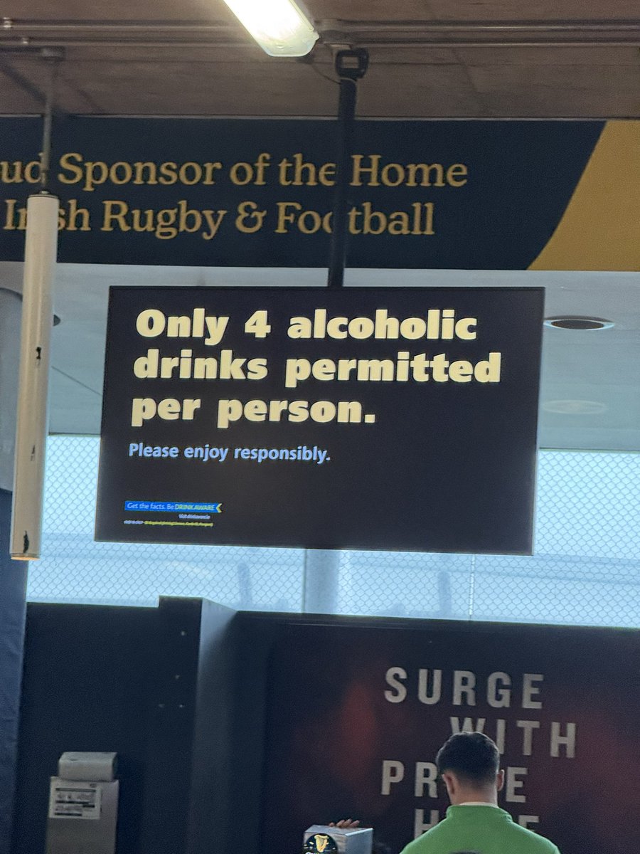 Tell me how far WSU’s in stadium alcohol policy is without telling me… #touchdowndublin #CougsinDublin