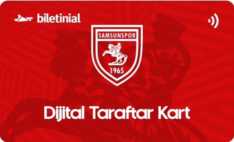 BÜYÜK SAMSUNSPOR TARAFTARI
1965 SAMSUNSPOR DERNEĞİ'NDEN BİLETİNİAL SEFERBERLİĞİ ÇAĞRISI 

Değerli renktaşlarımız,

1965 Samsunspor Derneği olarak Biletinial Dijital Samsunspor Kartı üyelik seferberliğini başlatıyoruz. 🎉
Taraftarlarımızın kolayca üyelik açabilmesi ve bilet