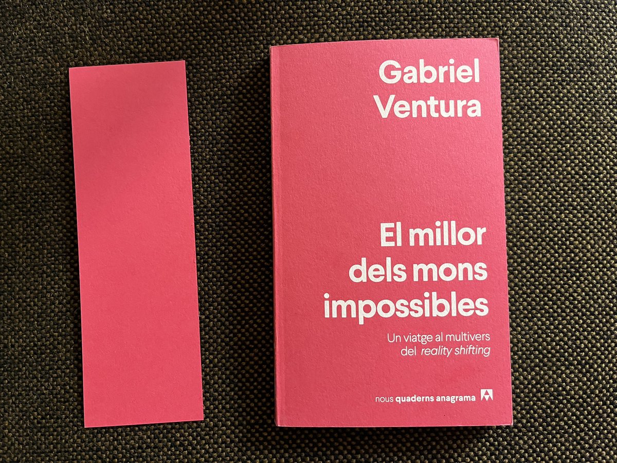 El millor dels mons impossibles. Un viatge al multivers del reality shifting - <a href="/vintmilocells/">Gabriel Ventura</a> 

Llegiu aquest assaig imprescindible! En el fons tots habitem una casa a la intempèrie ❤️