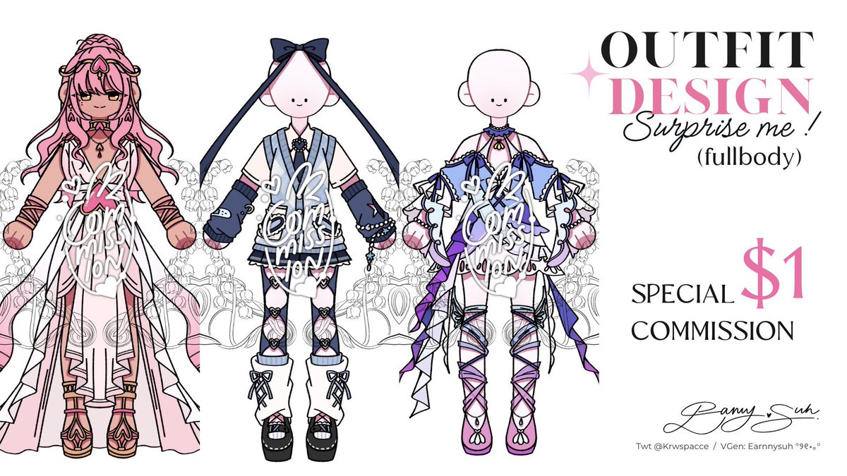 Happy 1st anniversary to my VGEN!

To celebrate, I’m opening ONE special commission slot for just $1!
Booking starts at 2:00 AM (GMT+7) today
see you there! #VGenComm