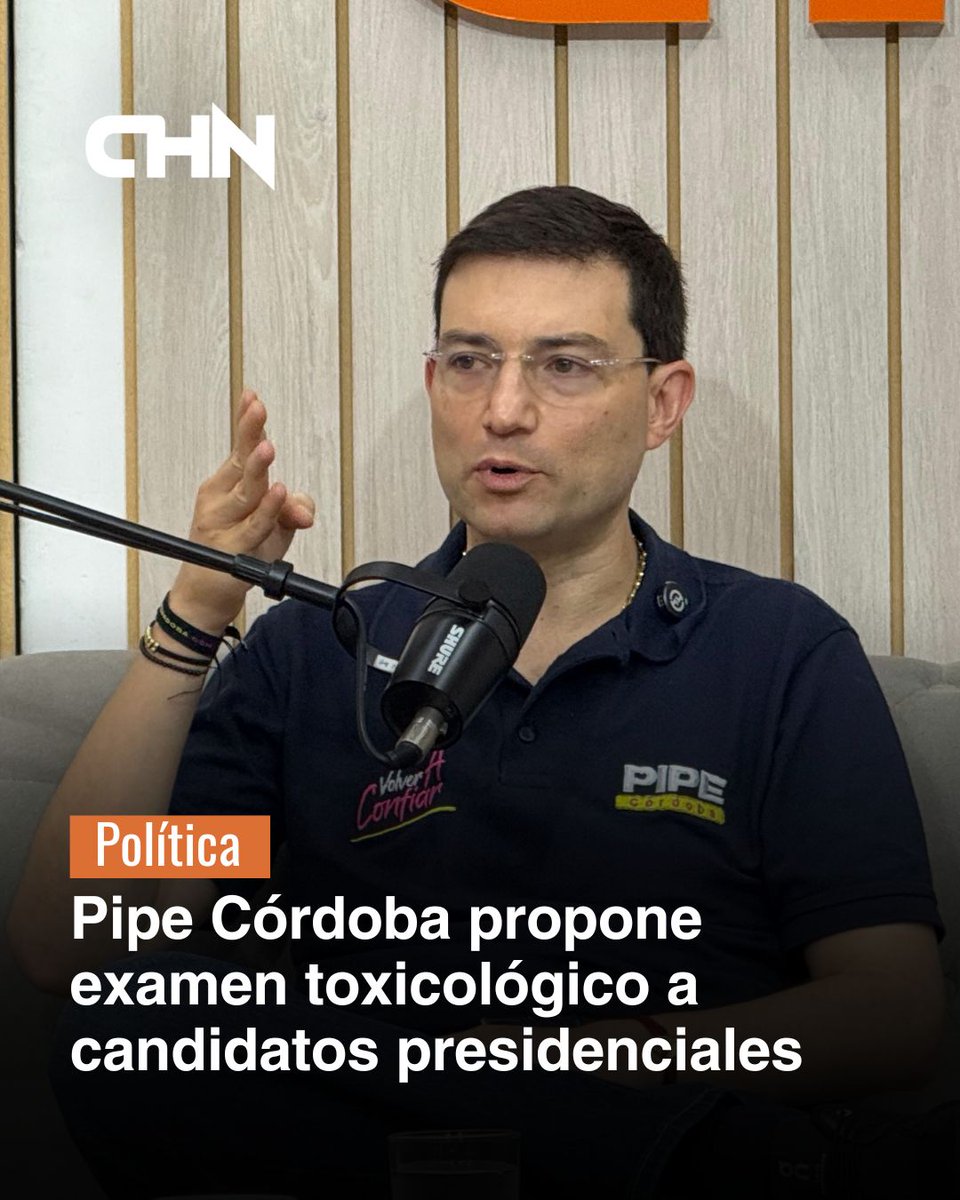 #Política | El excontralor general y precandidato presidencial, Felipe Córdoba, planteó que quienes aspiren a la Presidencia de Colombia deberían someterse a pruebas toxicológicas como requisito de transparencia y confianza ciudadana.

Lea más aquí
chicanoticias.com/2025/08/23/cor…
