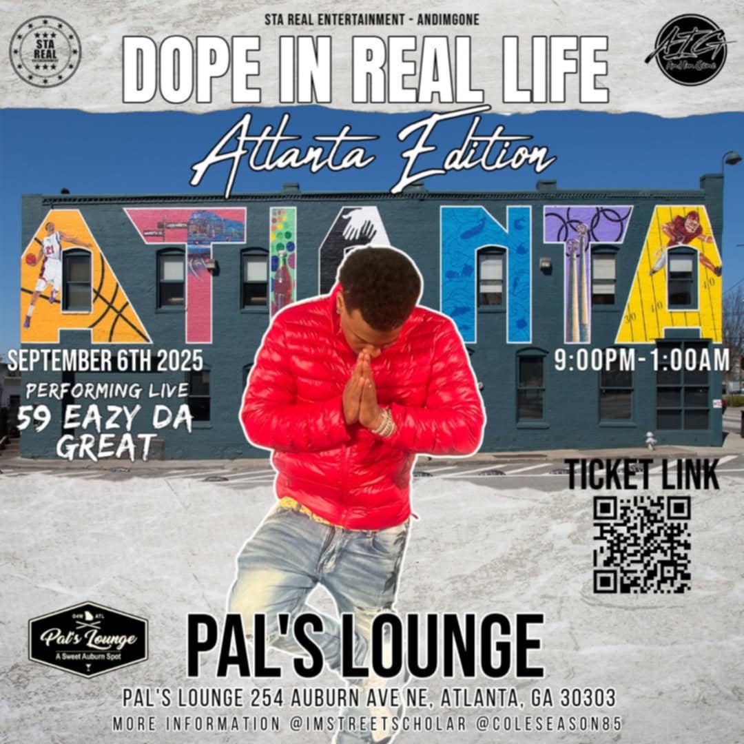 #DopeInRealLifeTour #atledition #independentartist #PalsLounge