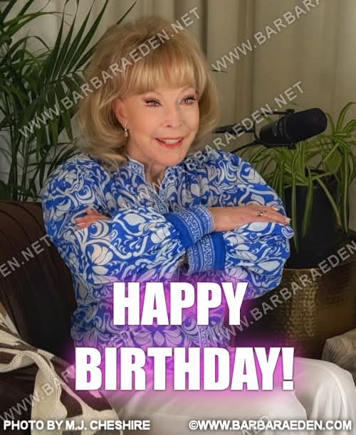 Let's all take a moment to wish our favorite blonde, entertainment icon and Hollywood legend Barbara Eden a very VERY Happy Birthday today!

We invite you to share your birthday wishes for Ms. Eden here as she celebrates her 94th Birthday! -Team Eden

#BarbaraEden #HappyBirthday