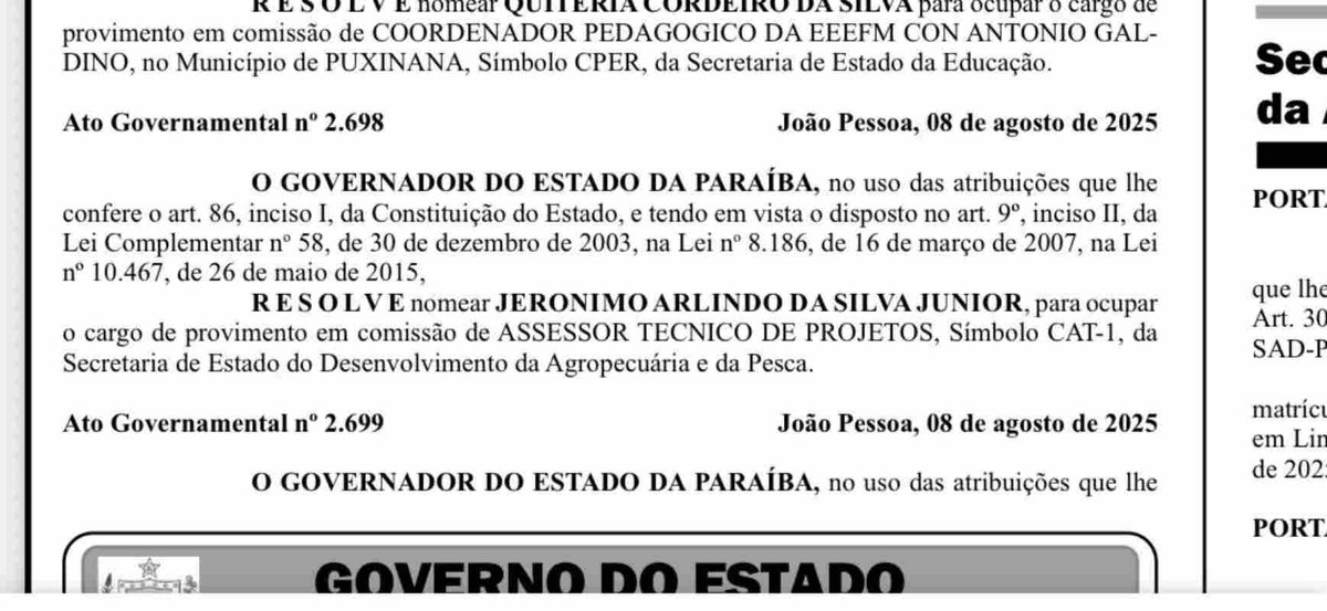 Hugo Motta tem um ex-assessor que era diretor da CONAFER

Uma das entidades que roubava aposentados na Farra do INSS 

Esse assessor foi nomeado para um cargo no governo da Paraíba

Trabalhará a 1.701 km do Congresso Nacional