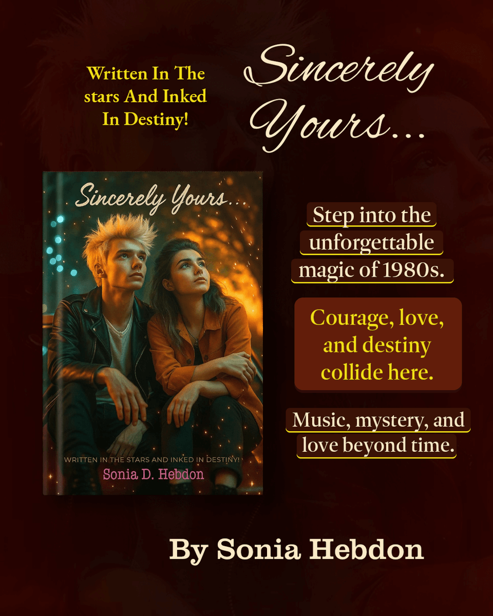 Art of Writing (@artofwriting) on Twitter photo When advice becomes magic, danger follows. Step into a seaside town alive with ‘80s music and suspense in <a href="/HebdonD53953/">Sonia D. Hebdon</a> ’s supernatural YA debut. Can you handle the thrill?
Available on - amazon.com/dp/B0FDWQSZLJ/ When advice becomes magic, danger follows. Step into a seaside town alive with ‘80s music and suspense in <a href="/HebdonD53953/">Sonia D. Hebdon</a> ’s supernatural YA debut. Can you handle the thrill?
Available on - amazon.com/dp/B0FDWQSZLJ/