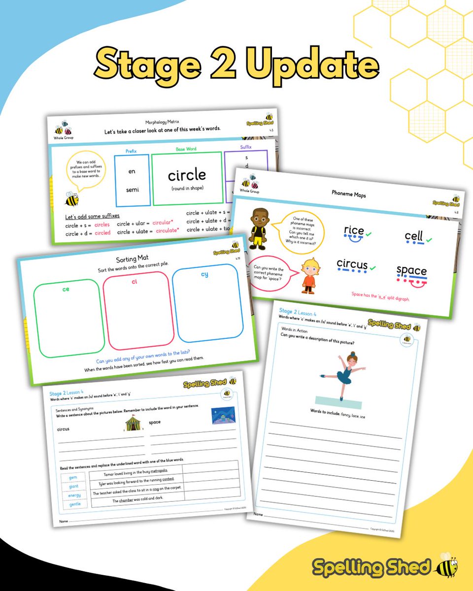 Spelling Shed ๐๐ (@spellingshed) on Twitter photo ๐๐๐คฉ Stage 2 updated lessons are now live onsite.
Stage 2 has had an objective change which will change one of the word lists. This only impacts Step 30 '-ly'. These lessons have also had a makeover from the wonderful art team. โจ๐
#spellingshed #teachspelling ๐๐๐คฉ Stage 2 updated lessons are now live onsite.
Stage 2 has had an objective change which will change one of the word lists. This only impacts Step 30 '-ly'. These lessons have also had a makeover from the wonderful art team. โจ๐
#spellingshed #teachspelling