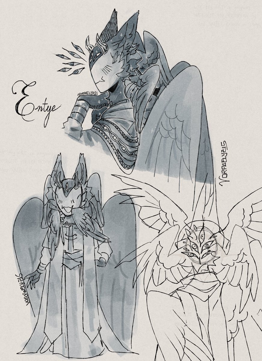 vorpaelyzis's tweet photo. Entye (oc) doodle page, testing new brush !! https://t.co/nOUY08ZYet