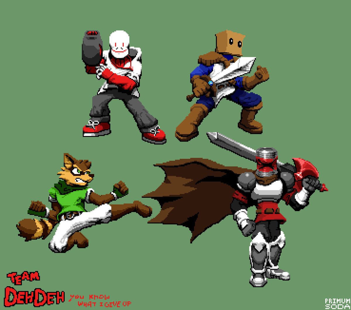 the amazing Primum Soda has rendered the idiots!!!!!! (primumsoda on🦋go follow him NOW)

they all look so cool!!!!!! I'm gonna DIE