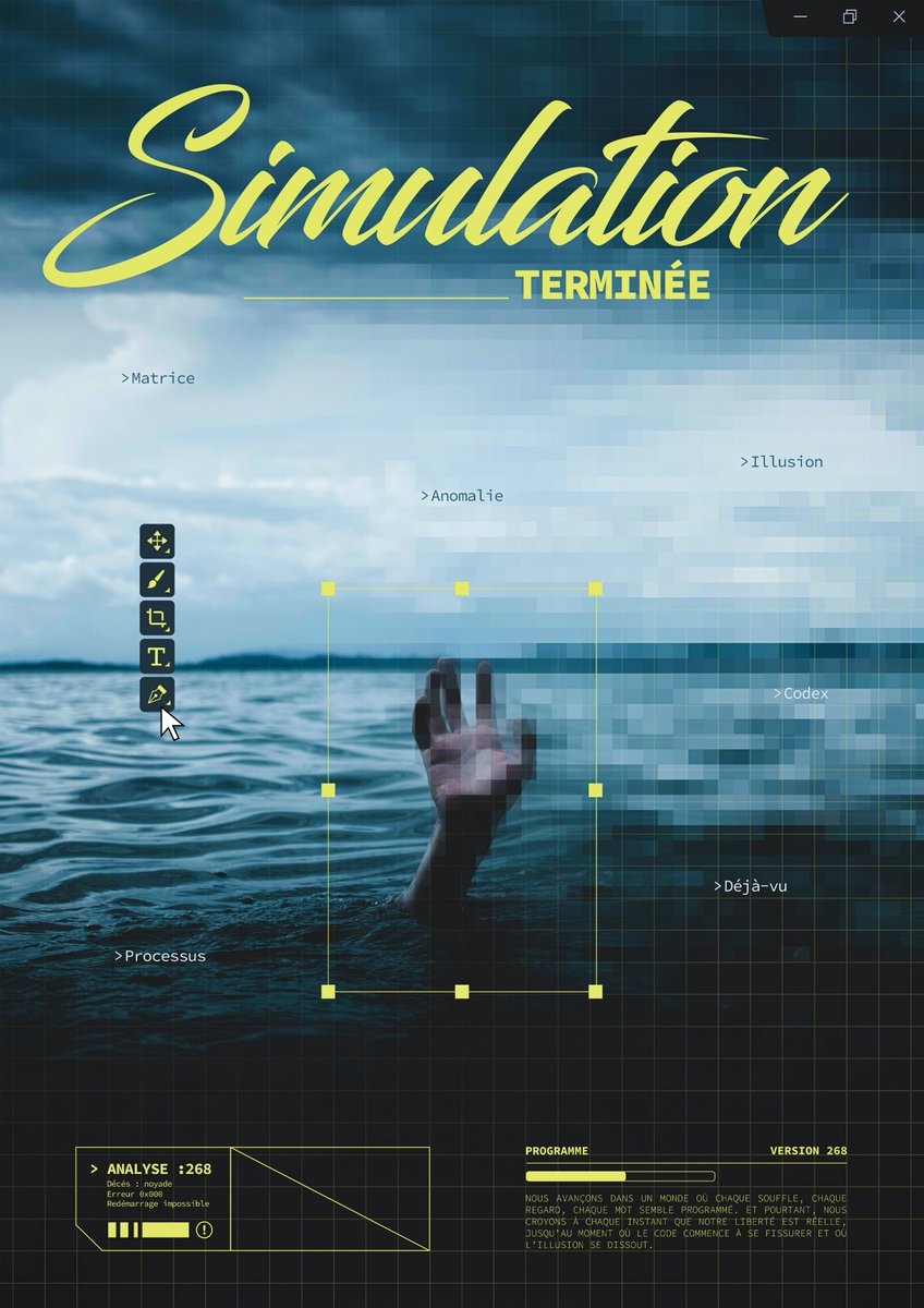 Quentin__hnt's tweet image. Chaque instant, chaque souffle, chaque émotion… et si tout cela n’était qu’un code ? 👾
À notre dernier battement, la simulation s’éteint, laissant place à l’inconnu.

Nouveau projet Behance : _SIMULATION
⬇️⬇️⬇️
behance.net/gallery/233133…