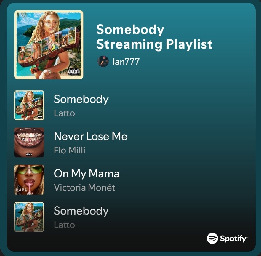 Keep streaming using this playlist:

📎: open.spotify.com/playlist/1eQuP…