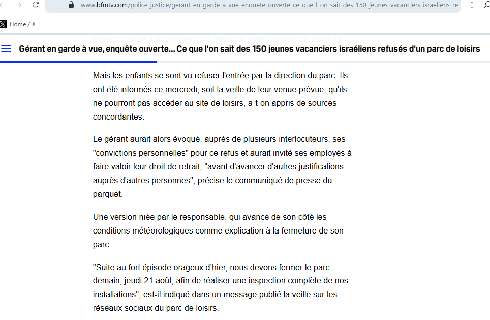 J6632_'s tweet photo. @FaycalJelil @MonaCoCo67 le parquet de perpignan:
Il aurait fermer sous un faux prétexte pour couvrir le fait de refuser de recevoir le groupe - 
.. l'enquête vérifiera les dires de ses employés et les témoignages https://t.co/7tps3sOv9j