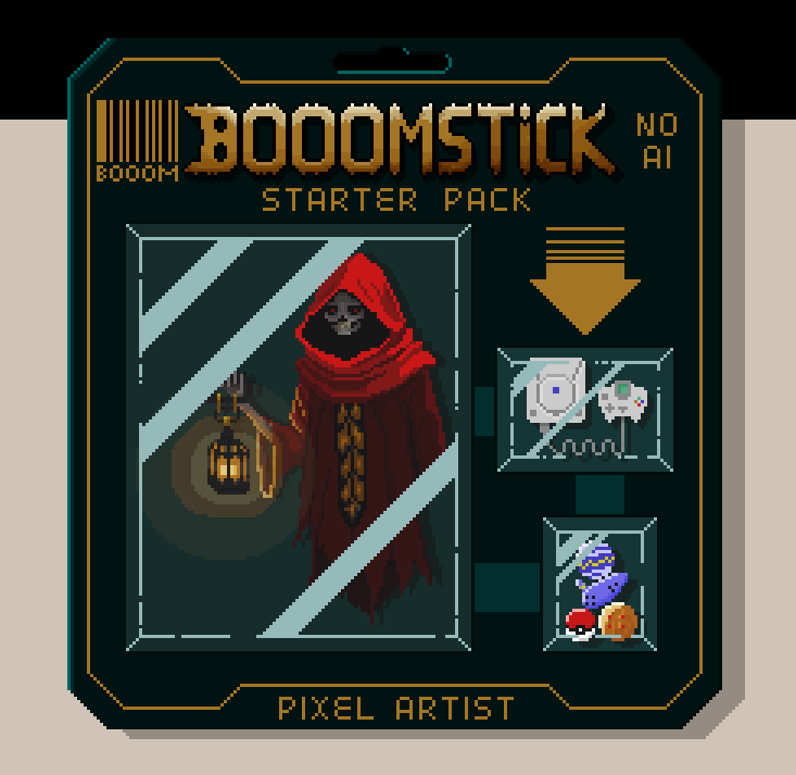 Booooooomstick's tweet photo. -Repost-
My old "Starter Pack" design.
I really enjoyed drawing it!
#Pixelart https://t.co/Ut59CGb2UD