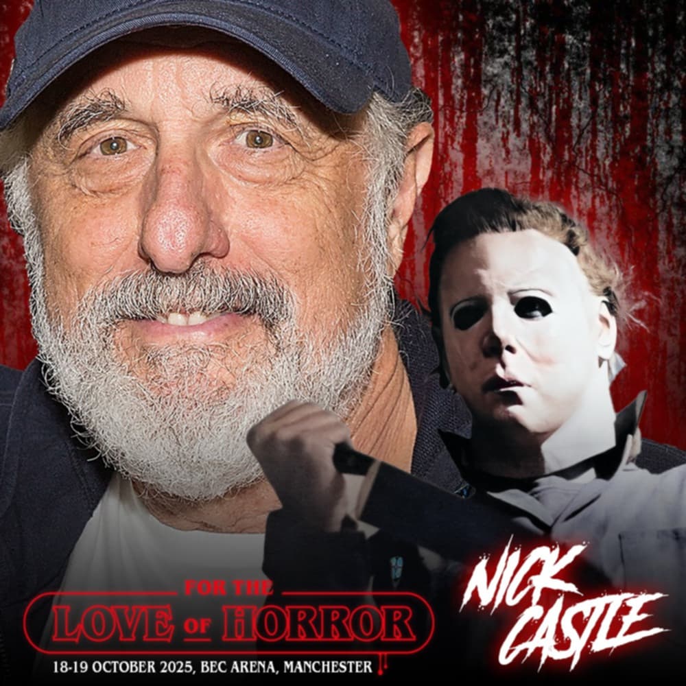 For the Love of Horror (@ftlohorror) on Twitter photo A very highly requested returning guest, the OG Shape himself, <a href="/ncastlez/">Nick Castle OG Shape</a> is returning to #ForTheLoveofHorror this October
Now’s your chance to meet the man behind the mask — get your photo, autograph, and maybe a scare or two…
Tickets -
fortheloveofhorroruk.com
#Halloween A very highly requested returning guest, the OG Shape himself, <a href="/ncastlez/">Nick Castle OG Shape</a> is returning to #ForTheLoveofHorror this October
Now’s your chance to meet the man behind the mask — get your photo, autograph, and maybe a scare or two…
Tickets -
fortheloveofhorroruk.com
#Halloween