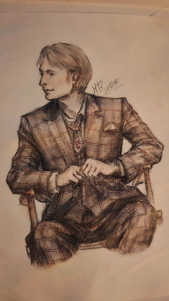 Hannibal sketch fanart :3~ this time with watercolors! His Gray-Red suit is too pretty I swear
✧✦✧
#Fannibals #HannibalFanart #MadsMikkelsen #HannibalTV
