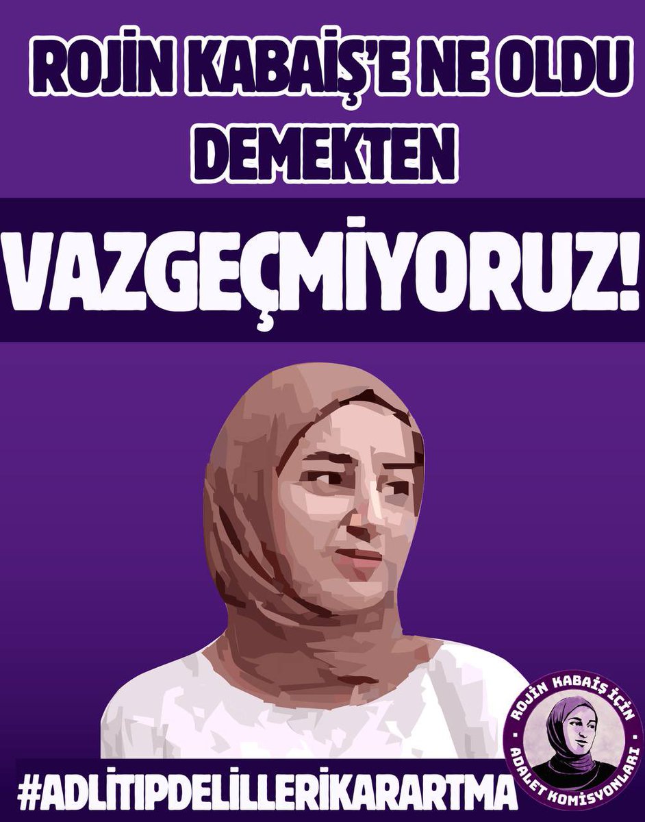 Rojin'in hatırası için...

Hakikat ve adalet arayışı devam ediyor.

#AdliTıpDelilleriKarartma