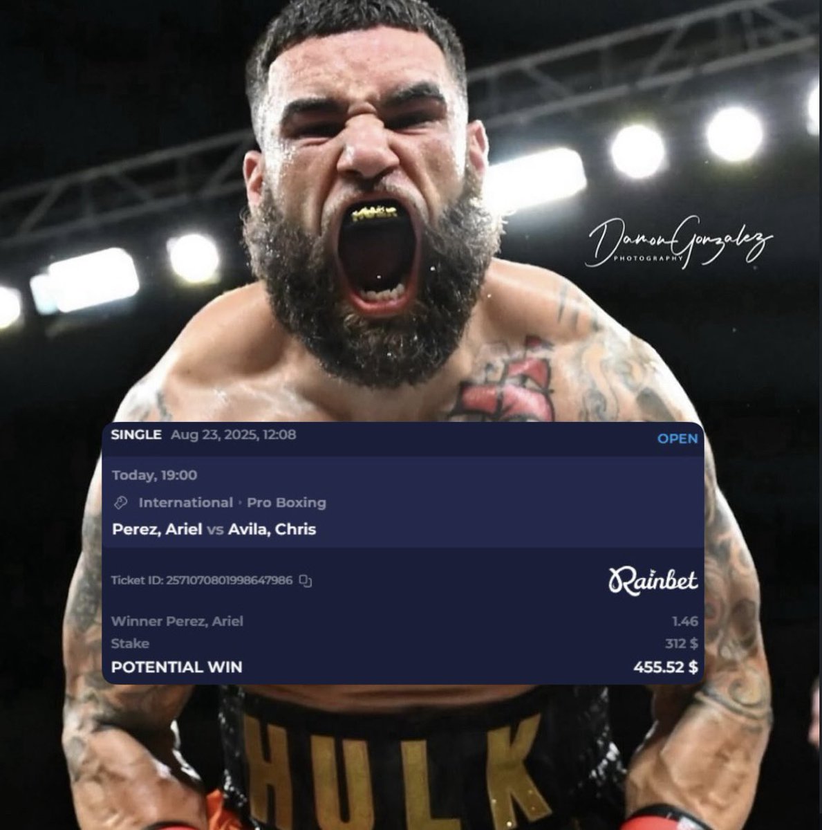 I’m just simply not betting on one of Nate Diaz’s soy vegan butt-buddy. Ariel Perez via what ever he damn wants.
