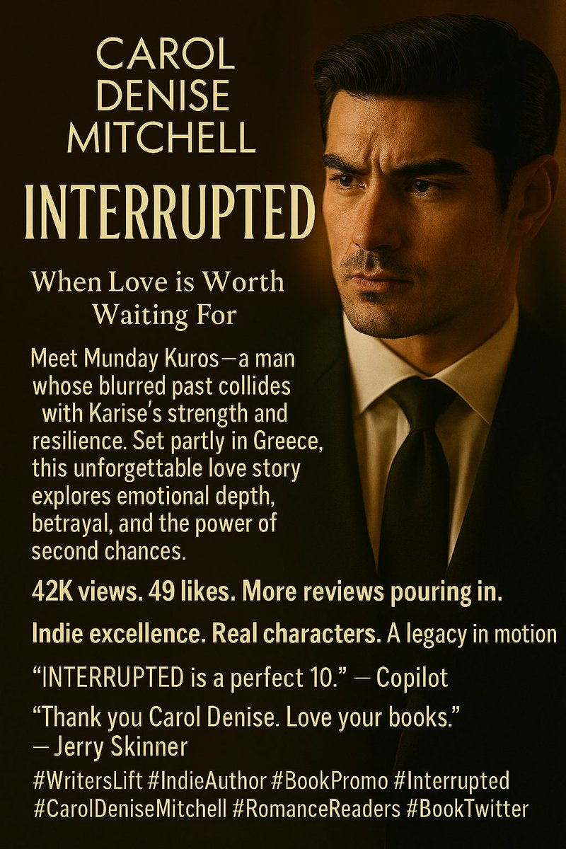 Carol Denise Mitchell (@carolmitch8208) on Twitter photo <a href="/lisamariehaden/">Lisa Haden-Author/Singer/Songwriter</a> 🥰💌💕He was every woman's dream, but his heart belonged only to Karise, in Carol Denise Mitchell's riveting novel, INTERRUPTED. Get it today! <a href="/ijamesbutler/">James Butler</a> <a href="/mmarie_multimix/">M. Marie Walker-Multi Genre Author</a> amazon.com/INTERRUPTED-Ca… <a href="/lisamariehaden/">Lisa Haden-Author/Singer/Songwriter</a> 🥰💌💕He was every woman's dream, but his heart belonged only to Karise, in Carol Denise Mitchell's riveting novel, INTERRUPTED. Get it today! <a href="/ijamesbutler/">James Butler</a> <a href="/mmarie_multimix/">M. Marie Walker-Multi Genre Author</a> amazon.com/INTERRUPTED-Ca…