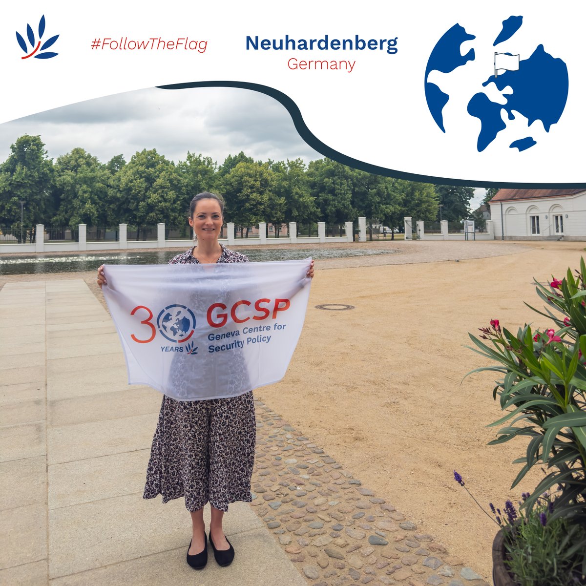 TheGCSP's tweet image. 🌍 Julie Allard carried our 30th Anniversary Flag to Germany 🌟

📍 Where? Neuhardenberg
🤝 With? To attend a meeting with politicians, government officials, and experts
🎯 Why? To discuss foreign and security policy trends in Europe

#GCSP30Years #FollowTheFlag