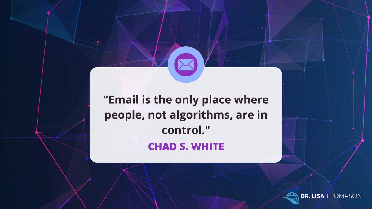 DrLisaThompson's tweet image. ? Take charge of your inbox journey. #EmailControl #ControlInYourHands