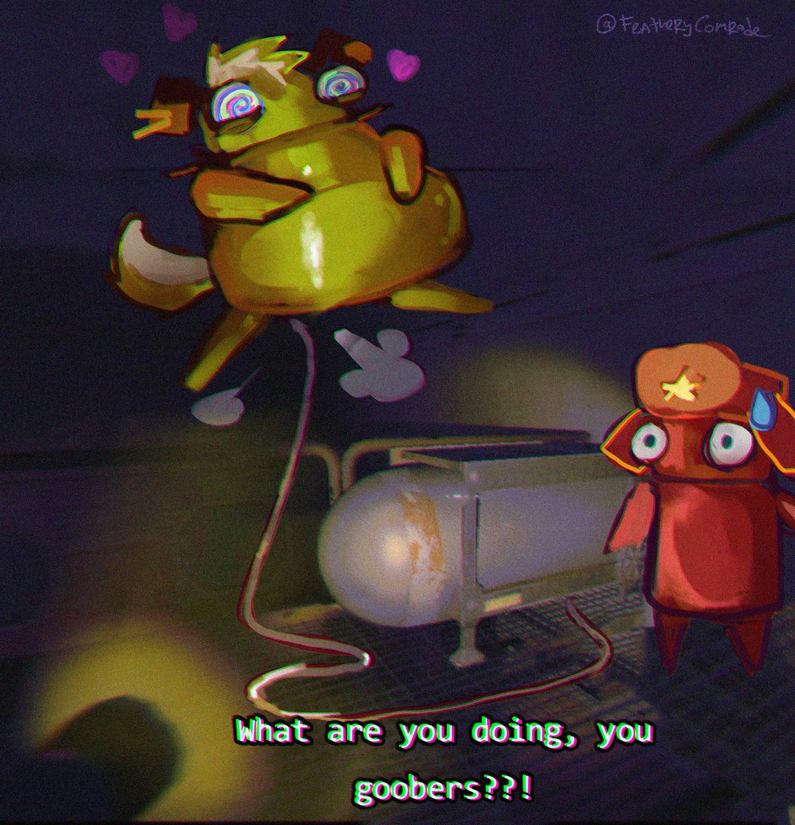 Tiny🦉✨OPEN✨ (@featherycomrade) on Twitter photo 🤖We were supposed to collect stuff...🎈
<a href="/astonedwerewolf/">Lune | 🇮🇹🇨🇱 (open for commissions)</a> and me playing #repo :,3 🤖We were supposed to collect stuff...🎈
<a href="/astonedwerewolf/">Lune | 🇮🇹🇨🇱 (open for commissions)</a> and me playing #repo :,3