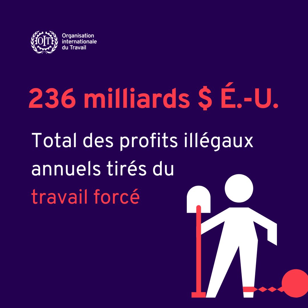 📌236 MILLIARDS DE DOLLARS‼️

🔴C'est le profit ANNUEL enregistré sur le dos de l'exploitation humaine‼️

🔺La traite des êtres humains n'est pas de l'histoire ancienne, c'est une honteuse réalité économique‼️

↪️Journée int'le du souvenir de la traite négrière &amp; de son abolition