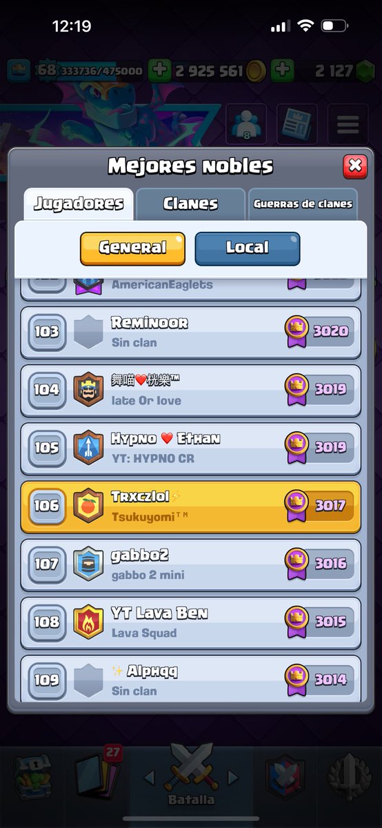 Nada mal el pusheo, a 8 dias que acabe season 🎉🐐