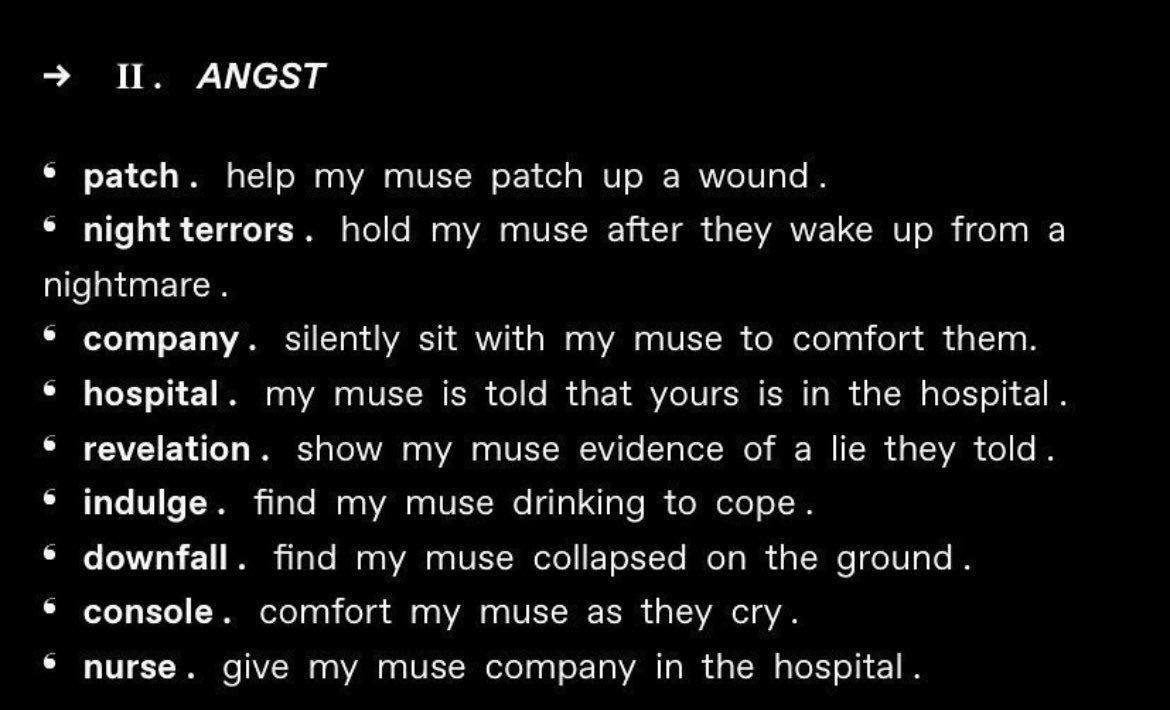 kal.⠀⠀⠀

let’s get some starters out. If you want a specific one just dm me— I’m pretty much open to all prompts.