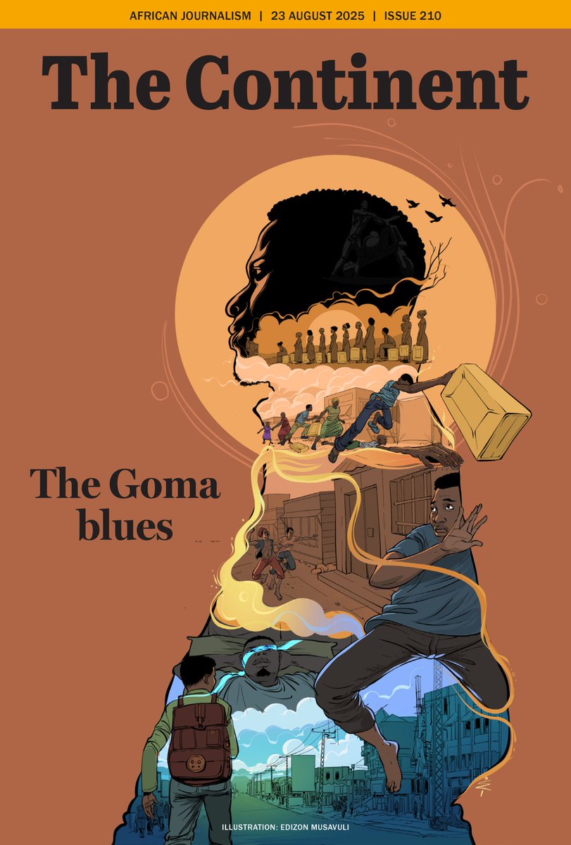 Je raconte Goma dans le nouveau numéro de THE CONTINENT.
Ravis d'en faire la couverture au passage. Très belle expérience d'illustration.
#art #Goma #thecontinent.