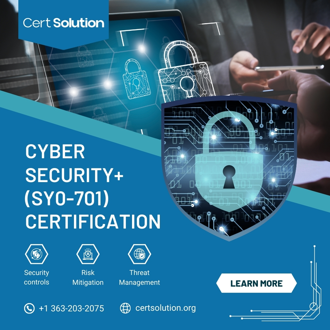 certsolution's tweet image. Tired of cybersecurity talk? The new CompTIA Security+ (SY0-701) is about action. It validates you have the skills to handle today&apos;s threats and the drive to build a real career.

Join CompTIA Security+ (SY0-701) Training!

certsolution.org

#certsolution #CompTIA