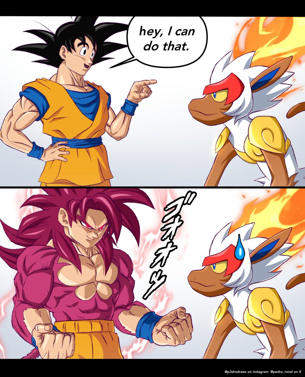 Remember that episode when Goku met Infernape