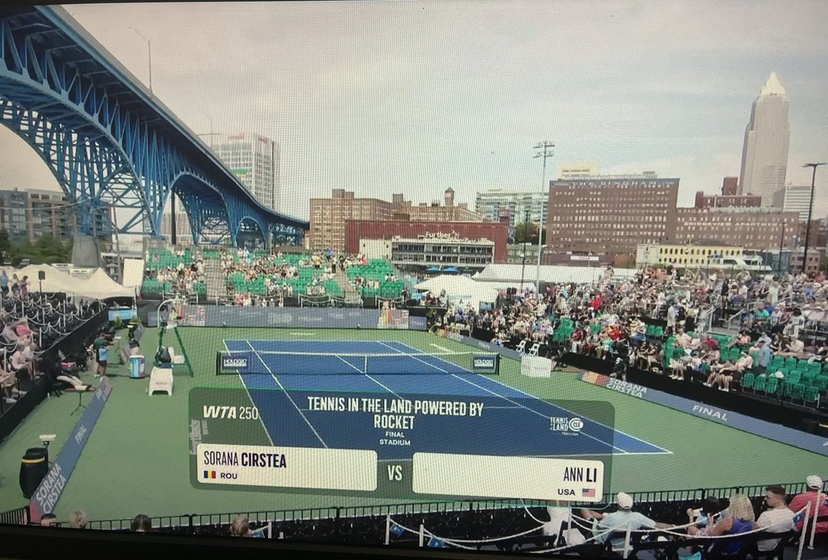 Its been a fabulous week in Cleveland at such a unique and feel good tournament. Time for the final and it should be a cracker!! 🎙️🎾