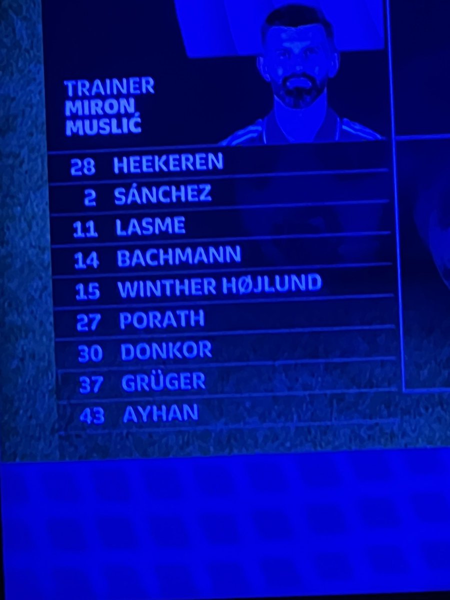 Heute Winther Hojlund Zeit?

#s04