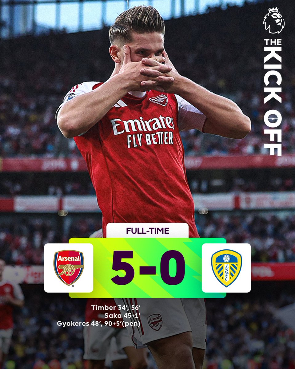 Arsenal win in style in their first home match of the season 👏