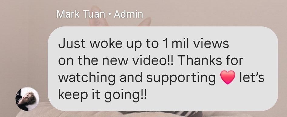 250824 Mark posts on m:archived 💬 IG Broadcast Channel with new photo 📸

"Just woke up to 1 mil views on the new video!! Thanks for watching and supporting ❤️ let’s keep it going!!"

#holdstill
#MarkTuan #Mark #段宜恩 #마크 
<a href="/marktuan/">Mark Tuan</a> <a href="/DNAmngmnt/">Mark Tuan Official</a>