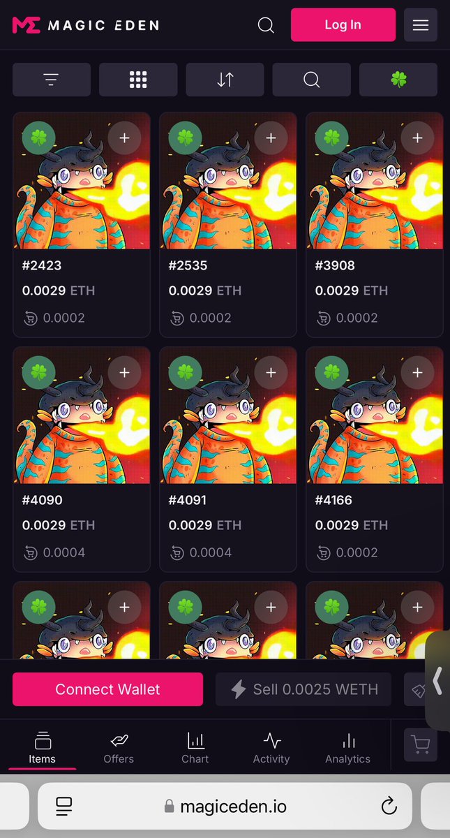 Floor just went from 0.0015 —-> 0.003 real quick. 
The floor price is slowing rising… 😌