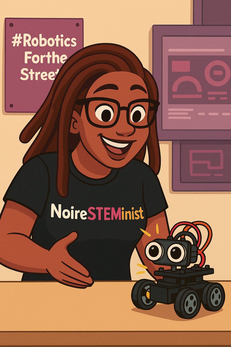 DrCABerry's tweet image. Robot brain: 1s & 0s 💻
My brain: coffee ☕ & vibes ✨
Somehow we make it work 😂
#RoboticsForTheStreets #STEMSky #BlackSky #BlackInSTEM #WomenInSTEM #BlackWomenSTEM
@BlackInRobotics @BlkInEngineerng #NoireSTEMinist
NoireSTEMinist.com
📷