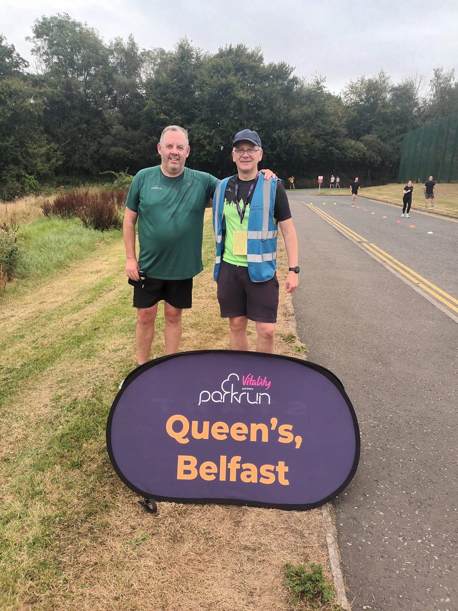350 parkruns completed! Most of them at <a href="/Queens_parkrun/">Queens_parkrun</a> .
Thanks to people like <a href="/belfastpete72/">peter mulgrew</a> who was RD today and all the volunteers who put the events on every week. <a href="/parkrunIE/">parkrun Ireland</a> <a href="/parkrunUK/">parkrun UK</a>