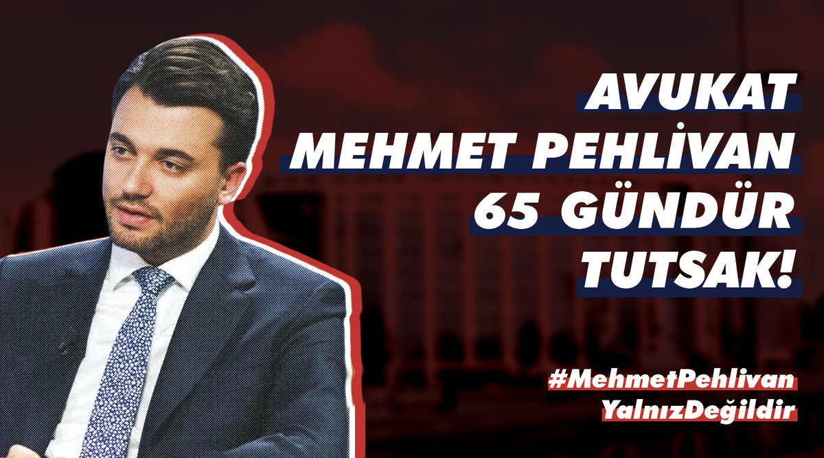 Avukat Mehmet Pehlivan 65 gündür tutsak! 

Savunmayı susturamayacaksınız. 

#MehmetPehlivanYalnızDeğildir
