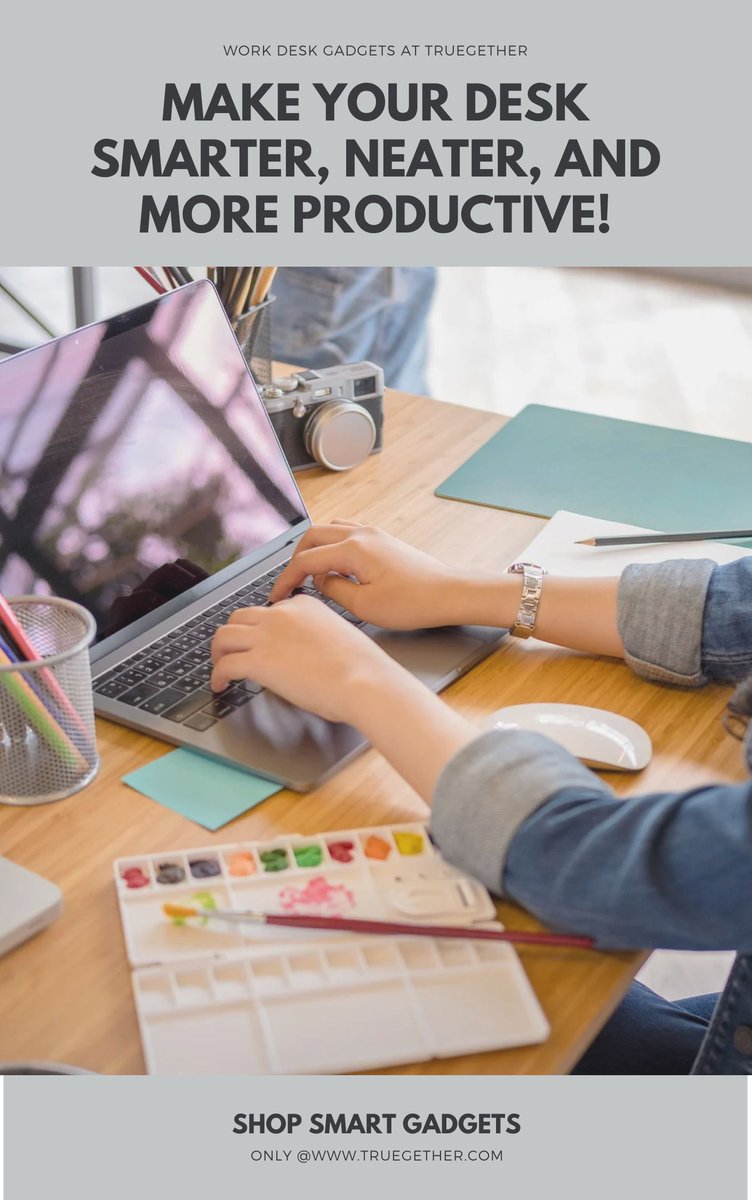 TrueGether_'s tweet image. 💼✨ A productive day starts with the right desk setup! 
From wireless chargers and LED lamps to cable organizers- TrueGether brings you smart gadgets that keep your workspace clutter-free and your mind focused. 
👉 Shop the collection today @www.TrueGether.com