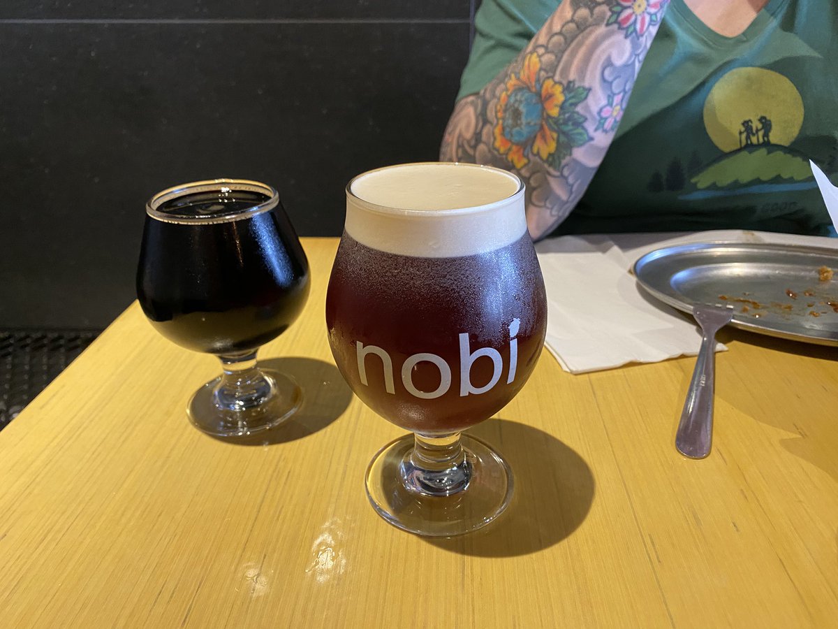 Grubbin at Nobi Public House

Beers!!
General Bi’s wingers
Stir fried noodles with pork
Shaken beef with fried rice 
Beers!!!!
