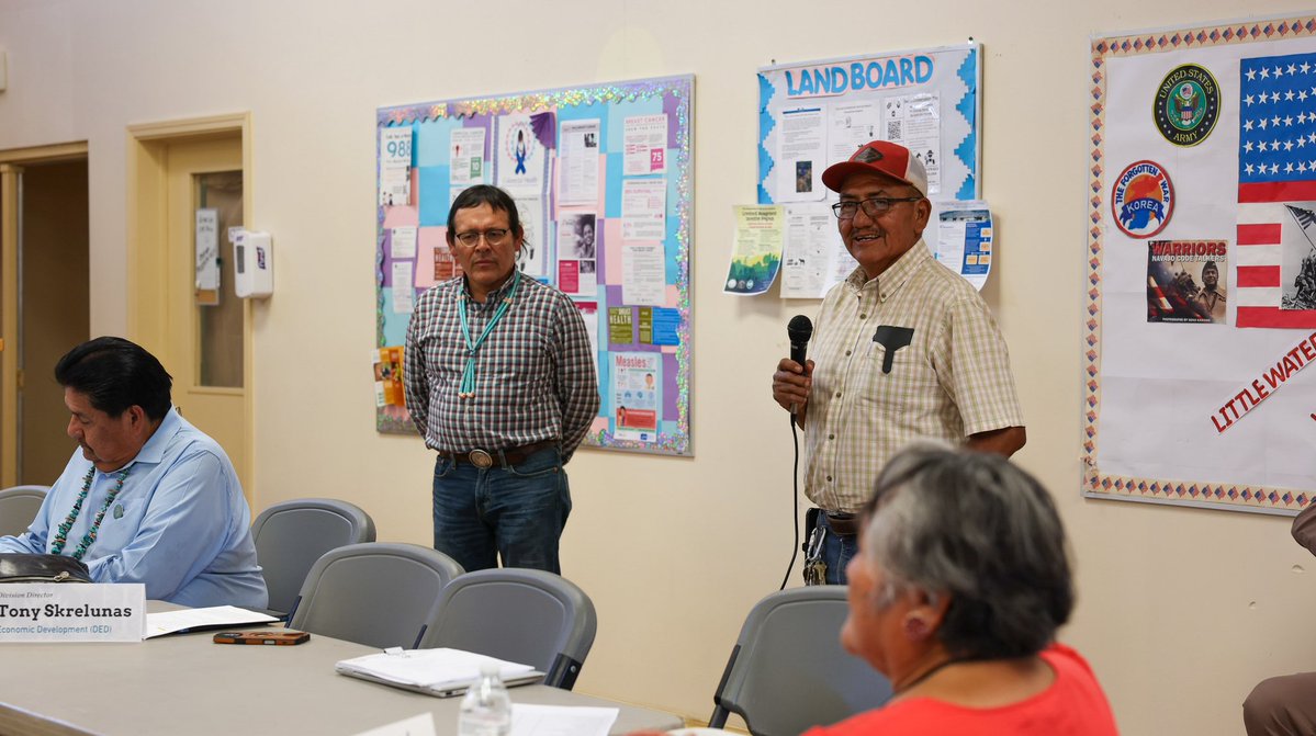 Navajo Nation President Buu Nygren (@buuvannygren) on Twitter photo ๐ฃ๐ฟ๐ฒ๐๐ถ๐ฑ๐ฒ๐ป๐ ๐ก๐๐ด๐ฟ๐ฒ๐ป ๐ ๐ฒ๐ฒ๐๐ ๐๐ถ๐๐ต ๐๐ถ๐๐๐น๐ฒ๐๐ฎ๐๐ฒ๐ฟ ๐๐ต๐ฎ๐ฝ๐๐ฒ๐ฟ ๐๐ฒ๐ฎ๐ฑ๐ฒ๐ฟ๐ ๐๐ผ ๐๐ฑ๐ฑ๐ฟ๐ฒ๐๐ ๐๐ผ๐บ๐บ๐๐ป๐ถ๐๐ ๐๐ต๐ฎ๐น๐น๐ฒ๐ป๐ด๐ฒ๐
LITTLEWATER, N.M. โ Navajo Nation President Buu Nygren met with Littlewater Chapter officials on August 21 to ๐ฃ๐ฟ๐ฒ๐๐ถ๐ฑ๐ฒ๐ป๐ ๐ก๐๐ด๐ฟ๐ฒ๐ป ๐ ๐ฒ๐ฒ๐๐ ๐๐ถ๐๐ต ๐๐ถ๐๐๐น๐ฒ๐๐ฎ๐๐ฒ๐ฟ ๐๐ต๐ฎ๐ฝ๐๐ฒ๐ฟ ๐๐ฒ๐ฎ๐ฑ๐ฒ๐ฟ๐ ๐๐ผ ๐๐ฑ๐ฑ๐ฟ๐ฒ๐๐ ๐๐ผ๐บ๐บ๐๐ป๐ถ๐๐ ๐๐ต๐ฎ๐น๐น๐ฒ๐ป๐ด๐ฒ๐
LITTLEWATER, N.M. โ Navajo Nation President Buu Nygren met with Littlewater Chapter officials on August 21 to
