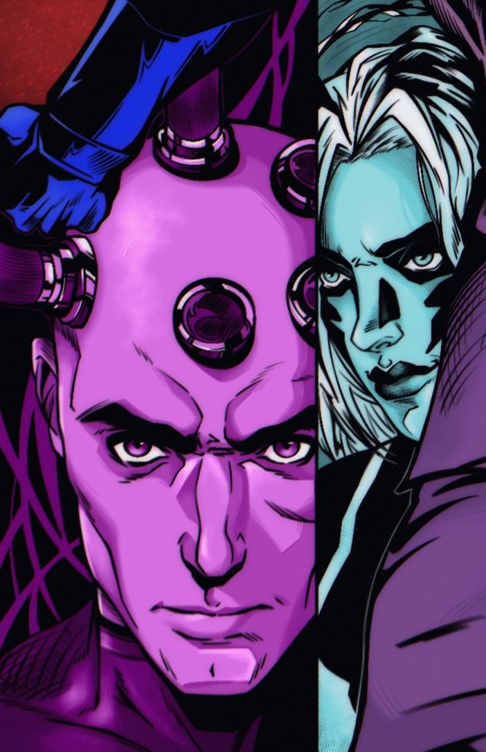 leonially's tweet image. close ups of locked-in Brainiac and Silver Banshee from Legion of Doom art 

#Superman #dccomics #ComicArt