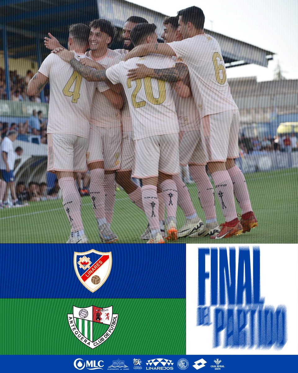 Linares Deportivo 💙⚒ (@linares_dptvo) on Twitter photo ⏱️ 90’ • #LinaresAntequera • 1️⃣-0️⃣
¡Finaaaaaal del partido en Linarejos! 🙌🏼
¡El 𝐗𝐗𝐗𝐕𝐈𝐈 𝐓𝐑𝐎𝐅𝐄𝐎 𝐂𝐈𝐔𝐃𝐀𝐃 𝐃𝐄 𝐋𝐈𝐍𝐀𝐑𝐄𝐒 se queda en casa gracias a un gol de <a href="/RVFFVEL444/">Raffael Ortiz Cogollor</a> en el primer minuto de juego! 🏆🔥
#EsLoQueEres 💙
#PretemporadaAzulilla ⏱️ 90’ • #LinaresAntequera • 1️⃣-0️⃣
¡Finaaaaaal del partido en Linarejos! 🙌🏼
¡El 𝐗𝐗𝐗𝐕𝐈𝐈 𝐓𝐑𝐎𝐅𝐄𝐎 𝐂𝐈𝐔𝐃𝐀𝐃 𝐃𝐄 𝐋𝐈𝐍𝐀𝐑𝐄𝐒 se queda en casa gracias a un gol de <a href="/RVFFVEL444/">Raffael Ortiz Cogollor</a> en el primer minuto de juego! 🏆🔥
#EsLoQueEres 💙
#PretemporadaAzulilla